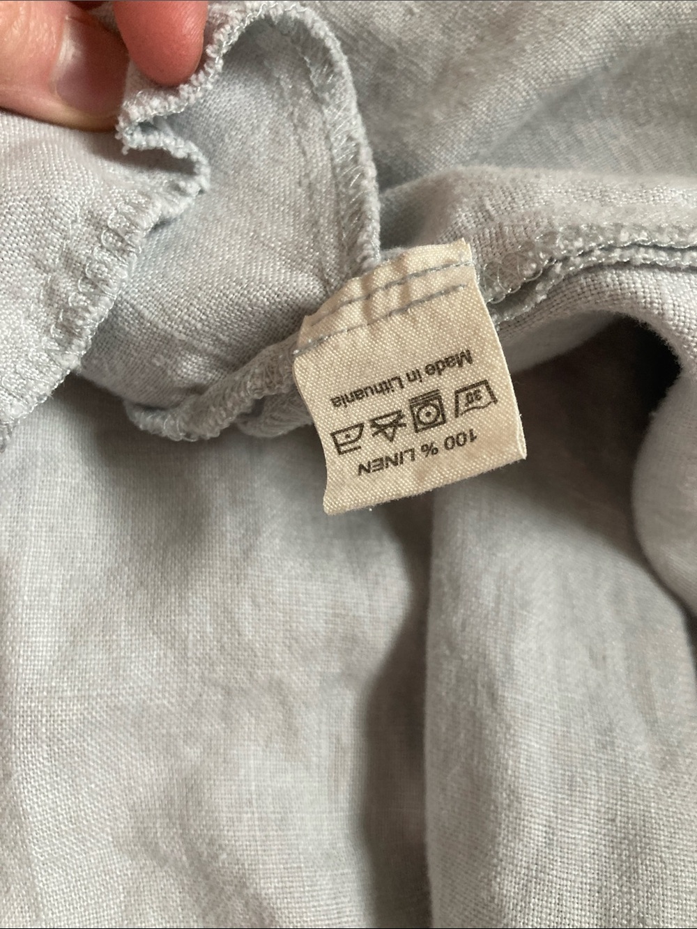 notPERFECTLINEN Gathered Linen CITY flat front linen skirt - S - Picture 4 of 6